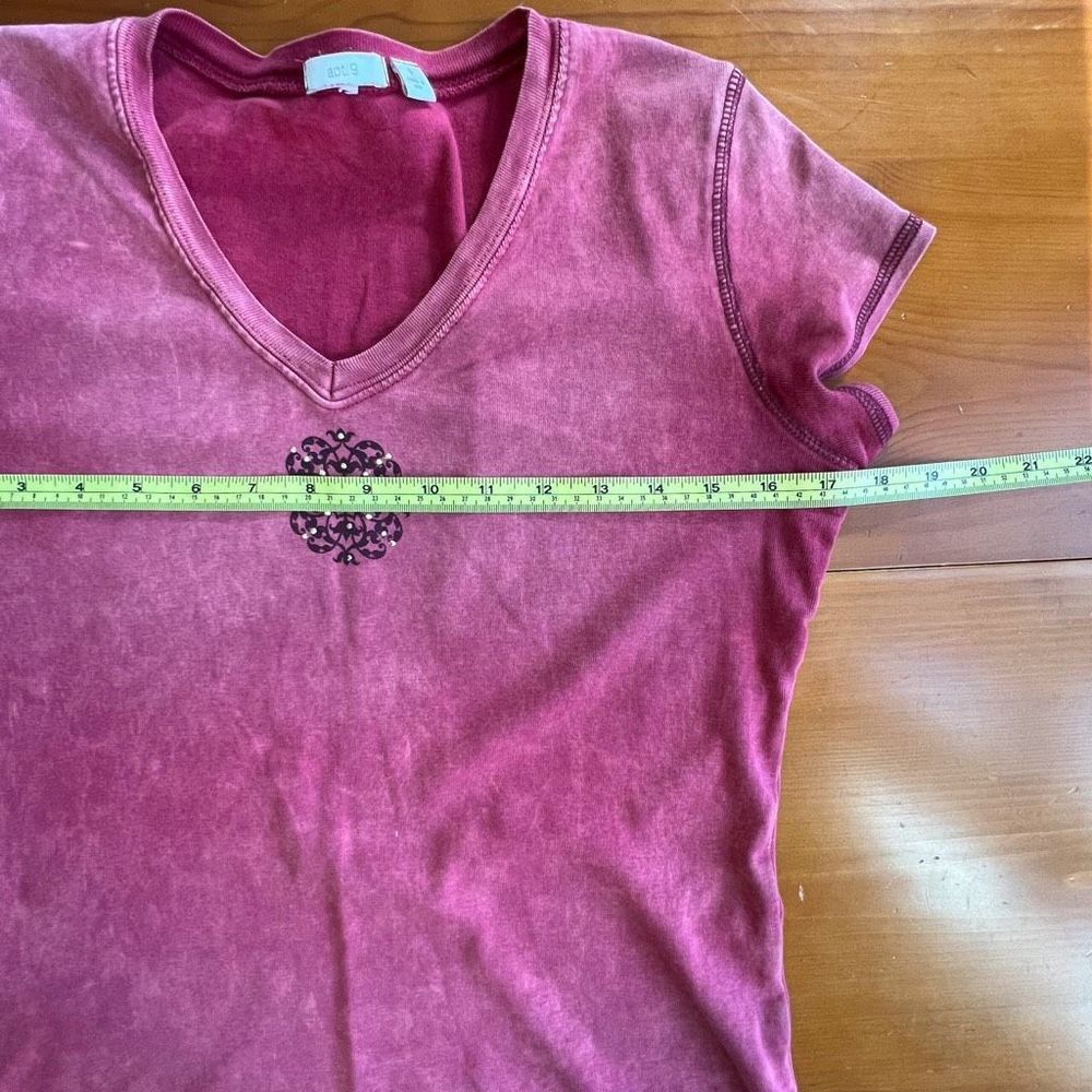 Y2K 2000s Acid Wash grunge vintage short sleeve t-shirt small - Picture 5 of 8